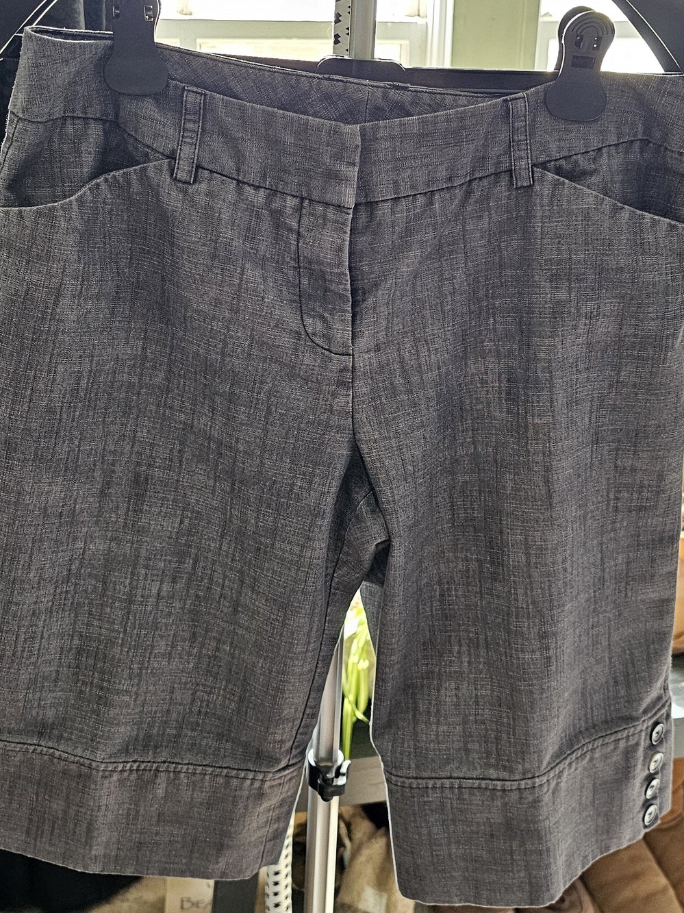 Bwear Gray Mid-Length Bermuda Shorts